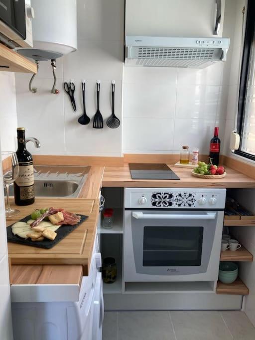 Coqueto Apartamento De Playa Con Piscina Y Terraza Valenza Esterno foto